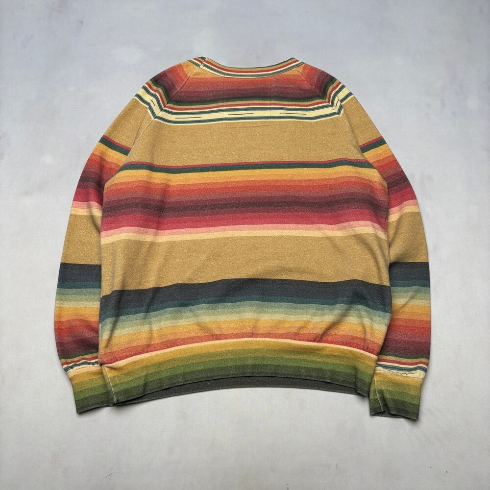 Aviator Nation Tulum Bolt Stitch Crewneck Sweatshirt Serape Stripe Small - Picture 3 of 9